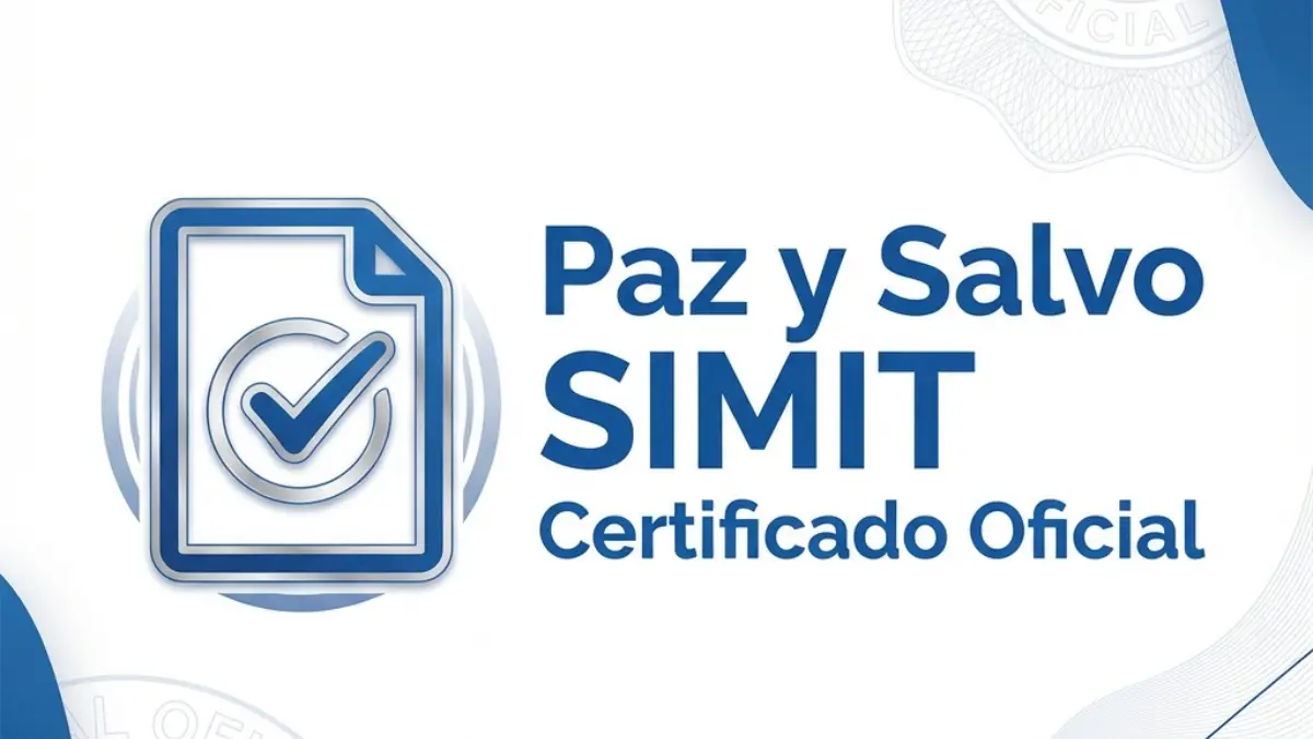 Paz y Salvo SIMIT - Certificado de estado de cuenta Colombia